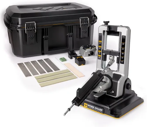 Vista 10 de Work Sharp Afilador de cuchillos de ajuste de precisión profesional, kit de afilado de cuchillos ajustable para bolsillo, caza, cocina, cuchillos
