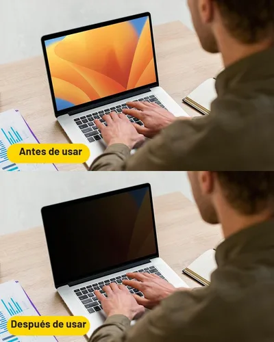 Vista 3 de F FORITO Protector de pantalla de privacidad de 360° compatible con MacBook Pro de 13 pulgadas (2016, 2017, 2018, 2019, 2020, 2021, 2022, M1, M2)