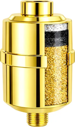 Vista 13 de Crystal Quest Filtro de ducha con cabeza, filtro de cabezal de ducha para agua dura, filtro de agua de ducha que elimina cloro, cloraminas