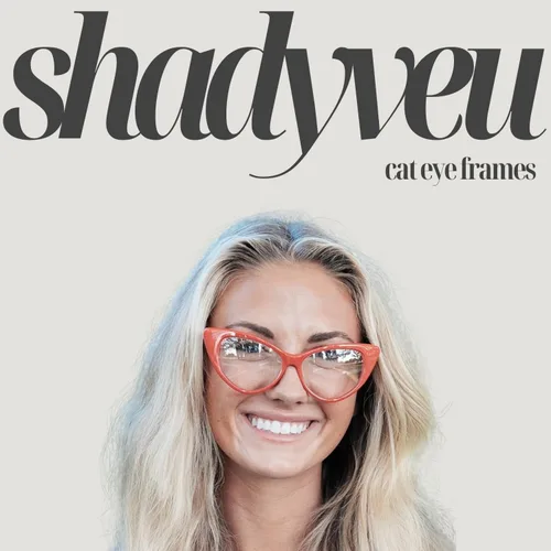 Vista 3 de ShadyVEU Gafas de sol vintage Cateye protección UV sin receta lente transparente elegante moda retro Mod