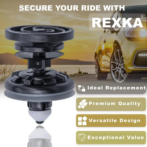 Vista 4 de Rexka 10 clips de retención para panel de moldura de puerta, 7L6-868-243, compatible con Audi Volkswagon Passat B7 A4 B8 Golf MK6 Golf 7 Touareg