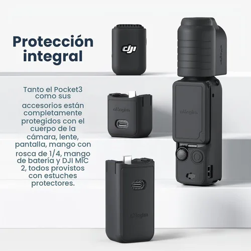 Vista 2 de Funda protectora de silicona para DJI Osmo Pocket 3 Accesorios