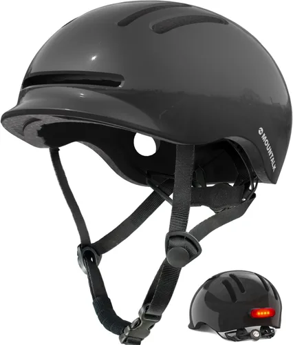 Vista 11 de MOUNTALK Cascos de bicicleta para adultos, hombres y mujeres, casco de bicicleta para hombres/mujeres con luz magnética, casco para jóvenes