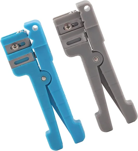 Vista 5 de Pelacables de fibra óptica para pelar cables coaxiales, herramienta cortadora de cables 45-163 + 45-162