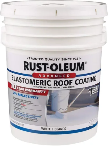 Vista 6 de Rust-Oleum 710 Elastomeric Roof Coating, 5 Gallon, White