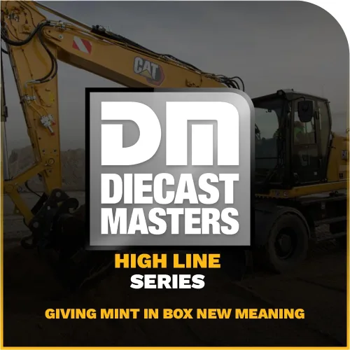 Vista 8 de Excavadora con ruedas Caterpillar M318 1:50 - Serie High Line de Diecast Masters - 85956 - Pluma móvil con garra ajustable