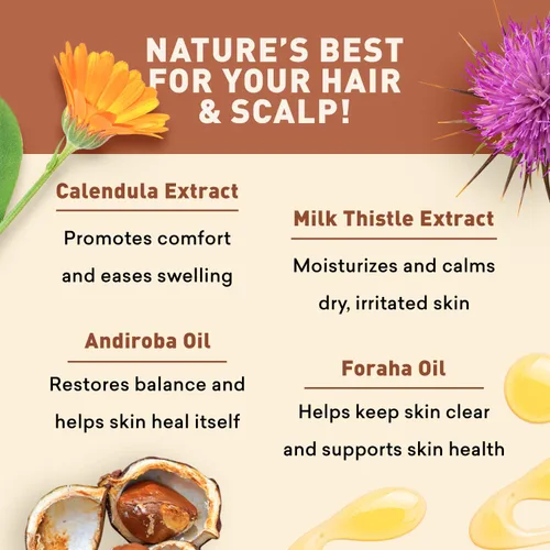 Vista 8 de Just Nutritive Psoriasis Soften Hair Shampoo Champú natural para preocupaciones del cuero cabelludo Champú sin sulfato para hombres y mujeres