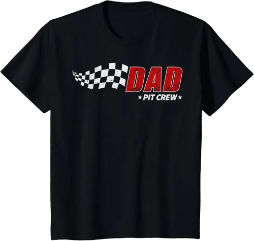 Vista 45 de Dad Pit Crew Race Car Birthday Family Matching Pit Crew Camiseta Pit Crew