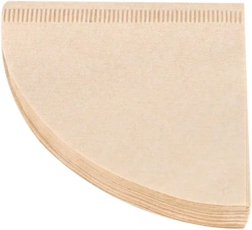 Vista 7 de Fdit 80 piezas de papel de filtro desechables de taza de café de goteo natural sin blanquear (V01)