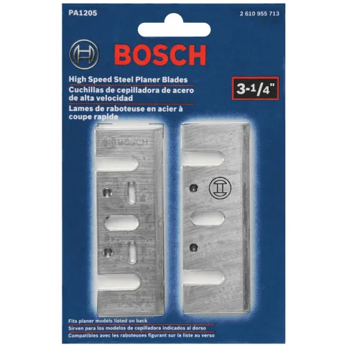 Vista 2 de BOSCH Cuchillas de acero de alta velocidad de repuesto PA1205 para cepilladora 1594