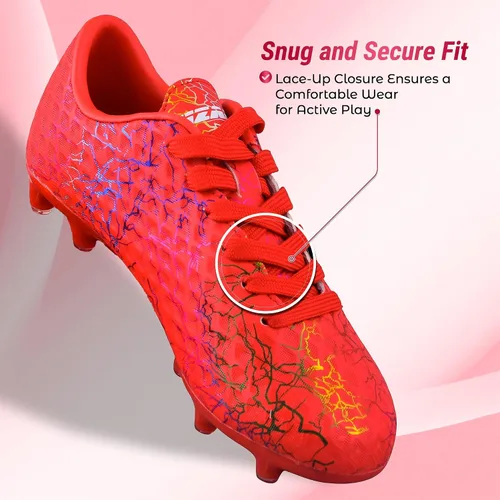 Vista 5 de Vizari Zodiac Firm Ground Soccer Cleats Boys Girls Lightweight Youth Football Shoes Durable Molded TPU Outsole Superior Traction on Grass & Turf