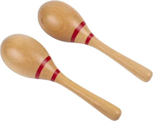 Vista 4 de Ubblove Maracas Shakers Sonajeros Martillo de Arena Instrumentos Musicales de Percusión de Mano con Carcasa de Plástico ABS Mangos de Madera
