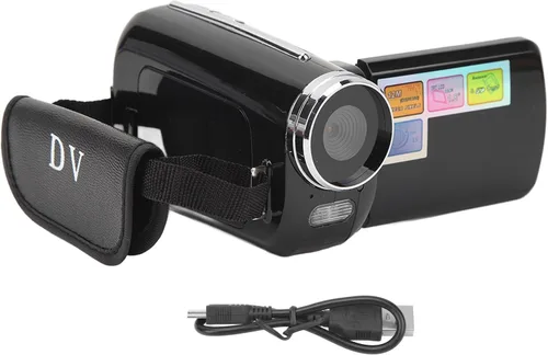Vista 7 de Videocámara de video 4K, videocámara digital de 12MP 4X con relleno de luz, cámara digital 32G 1.8 pulgadas, grabadora de cámara