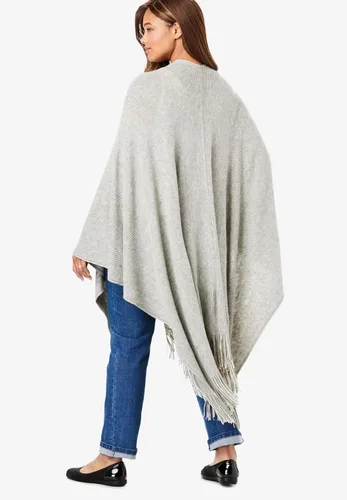 Vista 2 de Woman Within Capa con flecos de talla grande
