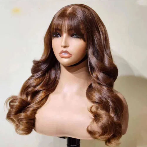 Vista 11 de Peluca de cabello Remy brasileño ondulado 4/30, cabello Remy brasileño prearrancado de 13 x 6, peluca de encaje frontal HD, sin pegamento, peluca