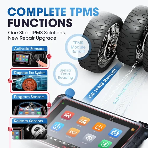 Vista 5 de Autel Escáner MaxiPRO MP900-TS: Herramienta de diagnóstico TPMS 2026 MP900TS actualizada de MK808S-TS/MK900-TS, Android 10.0, 40+ servicios, función