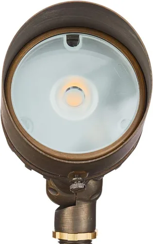 Vista 5 de VOLT G4 Infiniti - Foco LED de latón fundido de 12 V (bronce) para exteriores, 500 lúmenes, 2700 K, blanco cálido para iluminación de paisaje