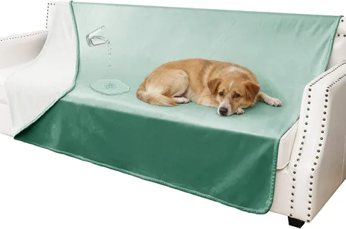 Vista 33 de Manta impermeable para perros pequeños, a prueba de fugas, manta reversible para sofá, cama, protector de muebles lavable a máquina, 25 x 35