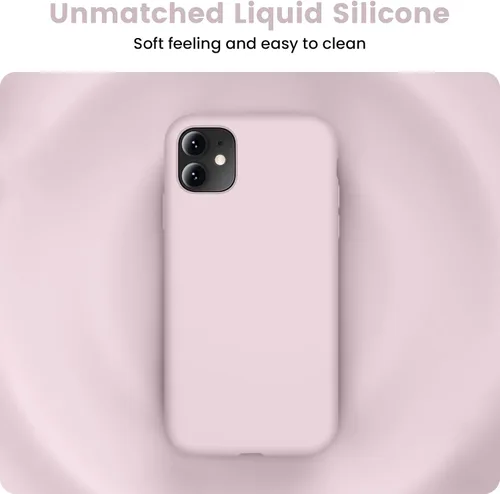 Vista 4 de Funda compatible con iPhone 11, protección de cuerpo completo de silicona, a prueba de golpes, con forro de microfibra ultra delgada, suave