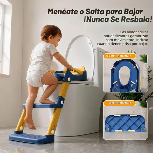 Vista 4 de Orzbow Potty Training Seat with Step Stool, Adjustable Height, Anti-Slip