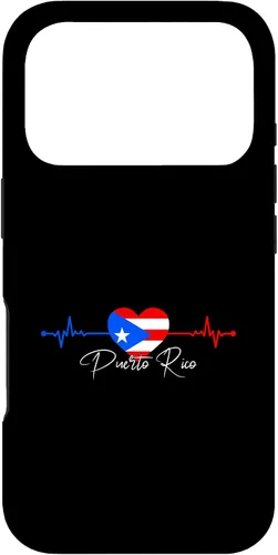 Vista 30 de Puerto Rico Boricua Heartbeat - Carcasa para iPhone 17
