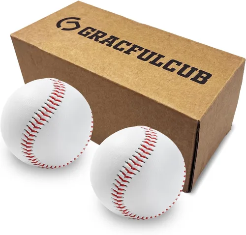 Vista 13 de Gracfulcub Baseball Ball, Official Game for Youth Adult Training Play Hard Ball，Official size & weight. Perfect for batting, fielding, pitching.