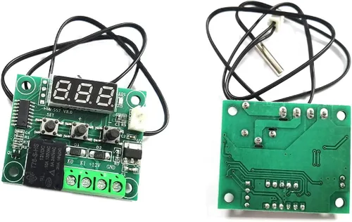 Vista 7 de Kiro&Seeu W1209 12V DC Controlador de Temperatura Digital Tablero Micro Termostato Digital -58.0-230.0 °F Interruptor de módulo de control