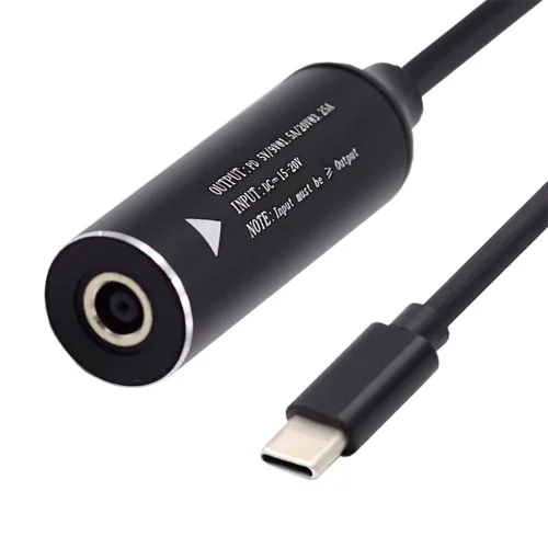 Vista 14 de cablecc 0.098x0.028 in Entrada DC Jack a USB-C Tipo-C Cable de carga de enchufe de alimentación para PD 9V 15V 20V 65W Teléfono portátil