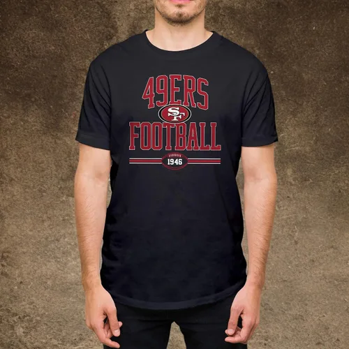 Vista 6 de Hybrid Sports NFL Football Arch - Officially Licensed Adult Short Sleeve Fan Tee for Men and Women