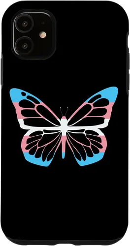 Vista 8 de Funda para iPhone 13 Pro Max Transgénero Mariposa Igualdad Transexual Bandera Trans Pride