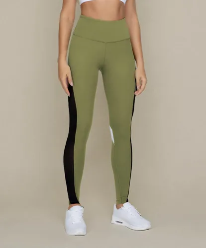 Vista 43 de Malla Queenieke 8030 de yoga, para correr, leggings con color combinado, para mujer