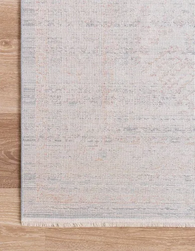 Vista 10 de Unique Loom Noble Collection - Alfombra de área tradicional, envejecida, vintage, geométrica, con borde (2' 2 x 3' 0 rectangular, azul/beige)