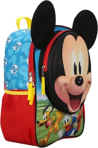 Vista 2 de Mickey Mouse Preescolar Big Mickey Face - Mochila infantil de 14 pulgadas, Multi colorido