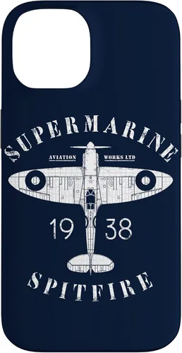 Vista 4 de iPhone 12 Pro Max Spitfire RAF Británico WW2 Fighter Aviation Case Supermarine Aviation