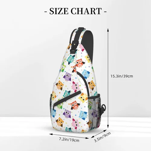 Vista 2 de SURERUIM Mochila ligera para el pecho, mochila cruzada para hombres y mujeres, linda mochila para gimnasio, deportes, viajes, senderismo, Fondo