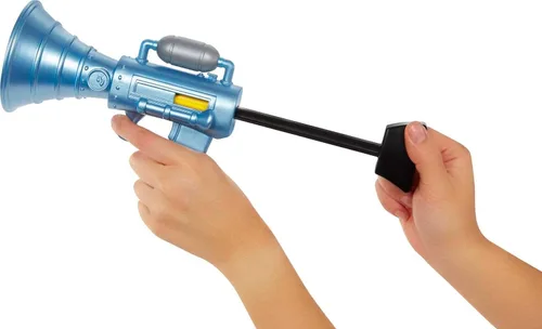 Vista 4 de Mattel Minions Tiny Toot Fart Toy Blaster, accesorio de juego de rol con mecanismo de disparo para variar el sonido
