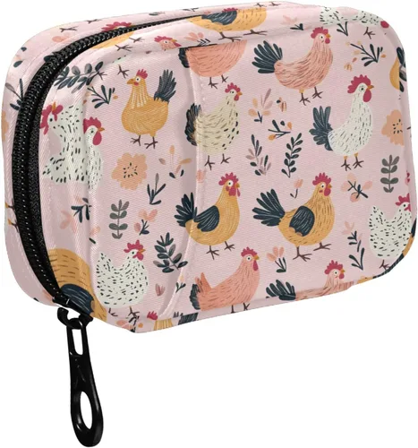Vista 15 de Fustylead Groovy - Organizador de píldoras de flores, estilo bohemio, retro, 2 veces al día, con cremallera, dispensadores semanales portátiles