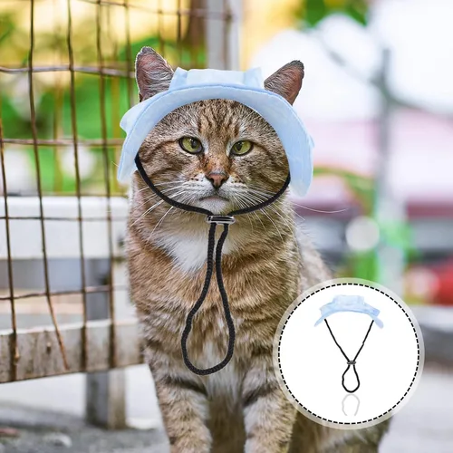 Vista 6 de Gorra de béisbol ajustable para perro, con agujeros para las orejas, gorra de béisbol para exteriores, para cachorro, perro, sombrilla, cómodo
