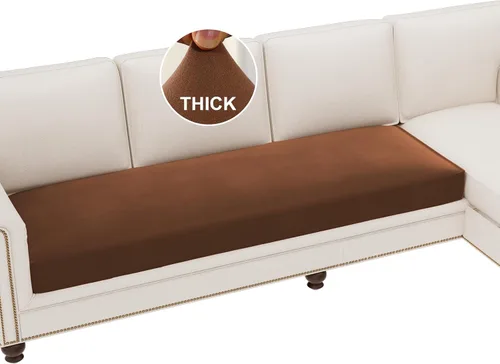 Vista 40 de H.VERSAILTEX Fundas de cojín de vellón para sofá, fundas elásticas para sillas de sala de estar, fundas de sofá modular, tela cómoda y duradera