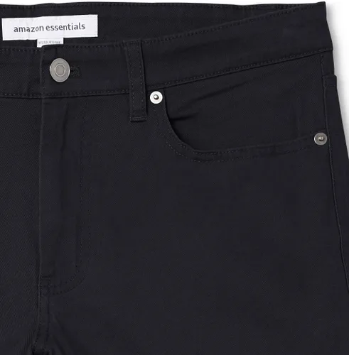 Vista 6 de Amazon Essentials - Pantalones ajustados para hombre, diseño de sarga elástica con 5 bolsillos