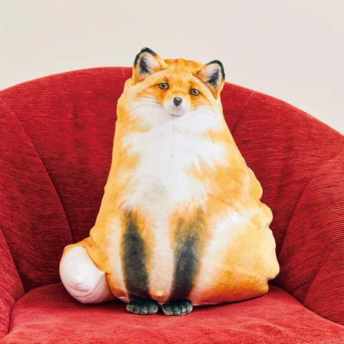 Vista 4 de Sew Butiful Peluche de zorro, almohada de felpa de zorro, lindos peluches, muñecos de peluche, regalo de cumpleaños para niñas, niños, novia y niños