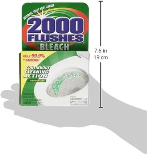 Vista 5 de Limpiador de inodoros antibacterial Bleach de 2000 Flushes, automático y con cloro, paquete de de 1, 1