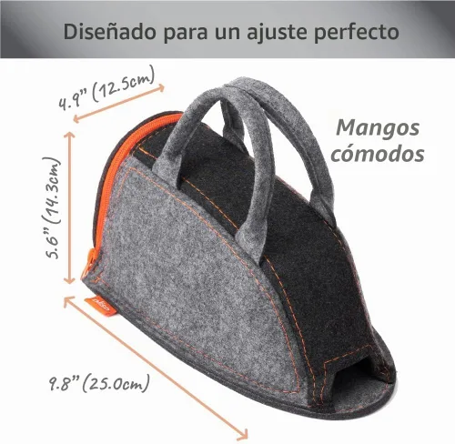 Vista 7 de Oliso M3Pro Project - Plancha de vapor con solemate (coral) y bolsa de transporte Oliso para mini planchas