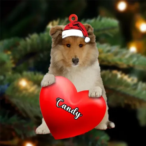 Vista 122 de Adornos de Navidad personalizados para perros, nombre personalizado, adorno de Malamute de Alaska, adornos acrílicos, regalos de Navidad, amantes