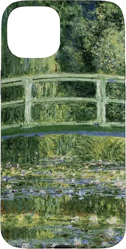 Vista 9 de Monets - Carcasa para iPhone 17 con diseño de lirios de agua y puente japonés