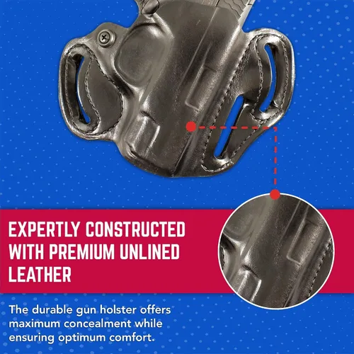 Vista 5 de Desantis Funda de vaina de velocidad compatible con escudo para mano derecha, 002BAX7Z0, negro Fits S&W M&P Shield 9/40, M&P Shield M2.0 9/40, M&P