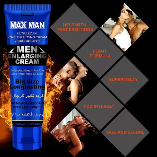 Vista 6 de Crema de masaje para hombres -Mejora de la energía del pene Aceite para el cuidado Retrasar el rendimiento Aumentar la Fuerza - Mejora sexual Crema