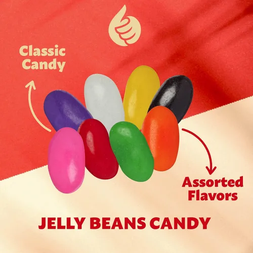 Vista 4 de Jelly Beans Bolsa de 2 libras Sabores surtidos Caramelos clásicos favoritos