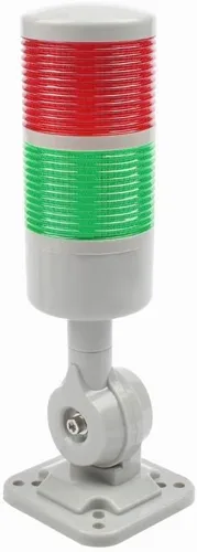 Vista 10 de Luces de Torre de Señal LED Apilables, Lámpara de Torre Columna de Advertencia de Señal Industrial Luces Andon con Base Giratoria, Luz Intermitente