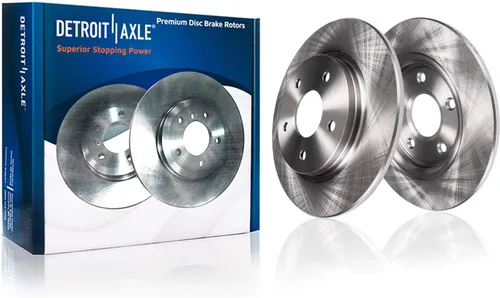 Vista 4 de Detroit Axle - Kit de freno para Ford 2022-2023 Maverick Rotores de freno de disco de cerámica con repuesto de hardware: rotores delanteros de 12.80